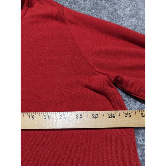 Karen Kane Asymmetric Tunic Top Women Size 3X Red Cowl Neck Long Sleeve - Picture 13 of 13